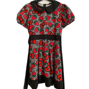 Hello Kitty S Sanrio Strawberry Dress Kawaii Fruit Coquette Colorful Red Black